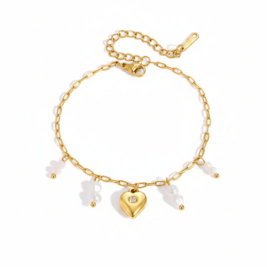Bracelet - Cœur Perlé