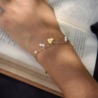 Bracelet - Cœur Perlé