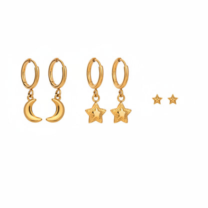 Boucle d'oreilles - 3Pairs